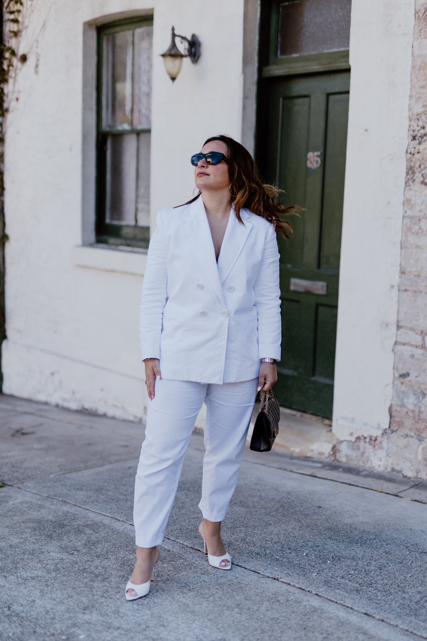 Stephanie Mule Bianco White